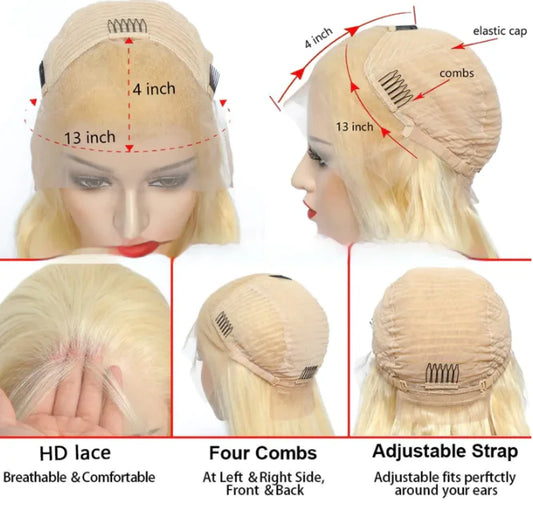 613 Human Hair Wig