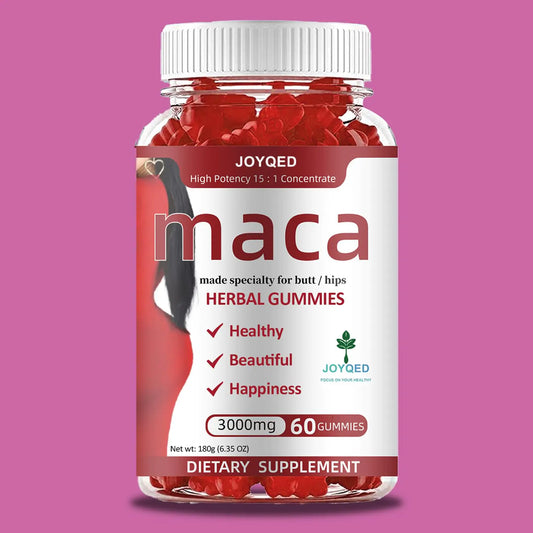 1 Bottle Maca Root Gummies 3000mg for Women with Black Maca Fenugreek Magnesium for Natural Energy Mood & Immune Support Hormone Balance Herbal Supplements-Berry Flavor 60 Gummies 30-Day Serving